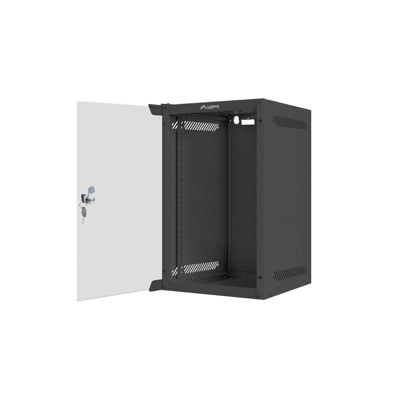 SZAFA INSTALACYJNA RACK WISZĄCA 10"" 9U 280X310 CZARNA DRZWI