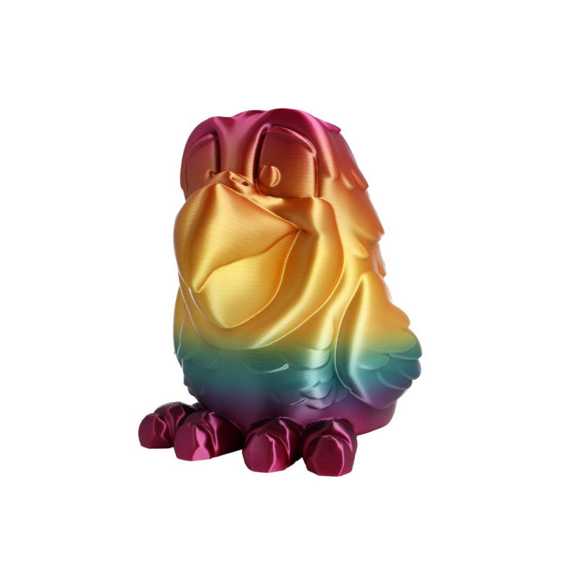 Rosa3D PLA Regenbogen 1.75mm 0.8kg Filament - mit einer