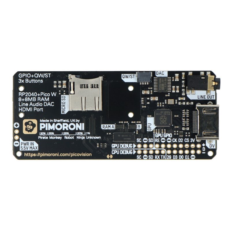 PicoVision (Pico W Aboard) – PicoVision + Accessory Kit