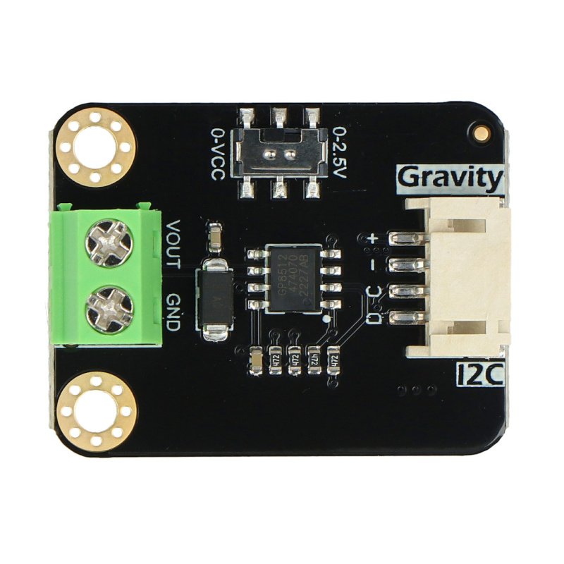 Gravity: GP8512: 1-Channel 15bit I2C to 0-2.5V/VCC DAC Module