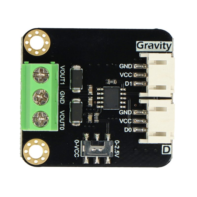 Gravity: GP8501 2-Channel PWM to 0-2.5V/VCC DAC Module