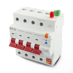 Tuya - 3-phasige WiFi-Sicherung mit Energiezähler - 4P 63A - RTX WCB63-4P