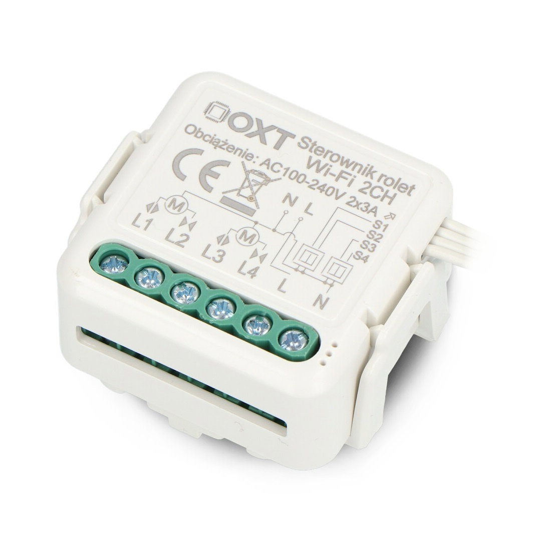 Tuya - 2-Kanal Mini-WiFi-Rollladensteuerung - Android/iOS-App - OXT SWT28