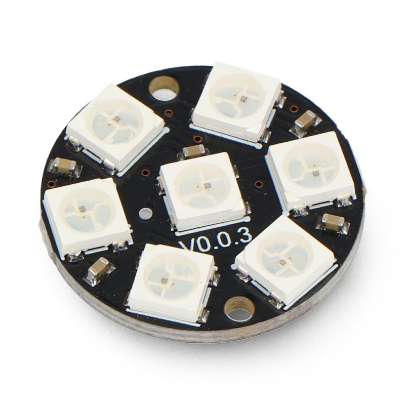 RGB-LED-Ring 7 x WS2812 5050