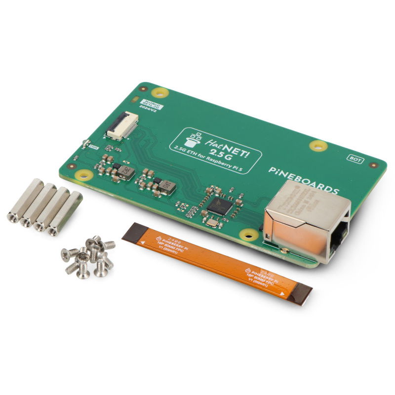 Pineboards HatNET! 2.5G - Ethernet-Überlagerung für Raspberry