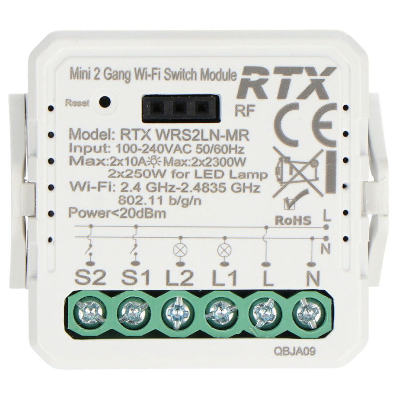 Tuya RTX WRS2 - 2x 100-240V AC WLAN-Relais