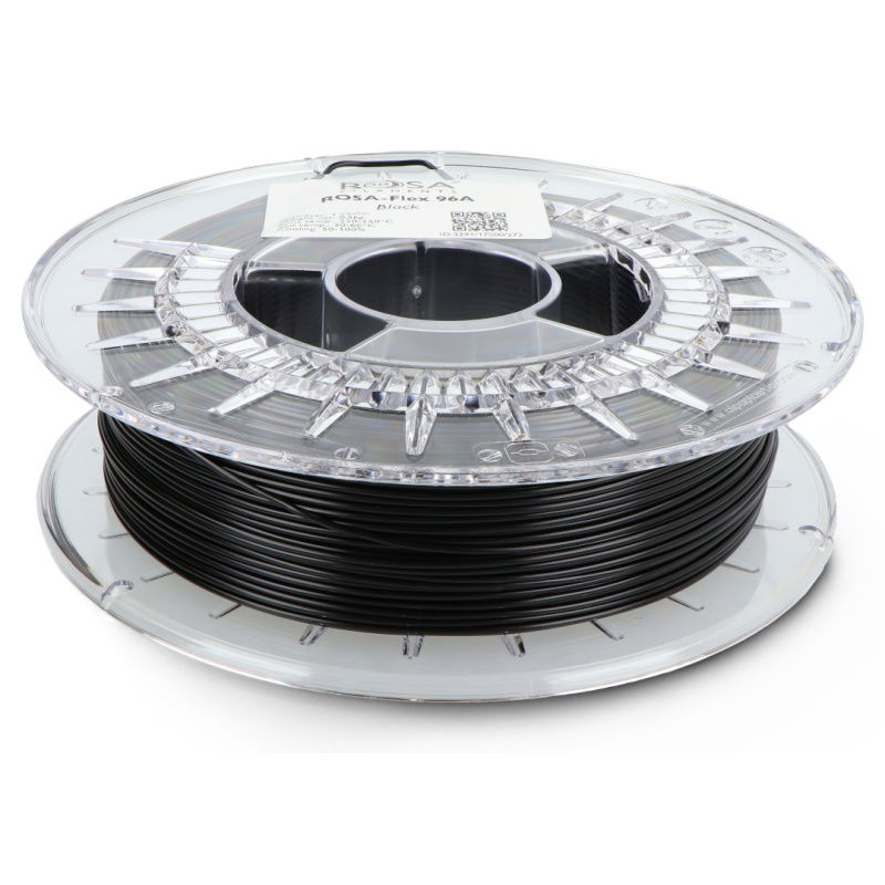 Filament Rosa3D Flex 96A 1,75 mm 0,5 kg - Schwarz