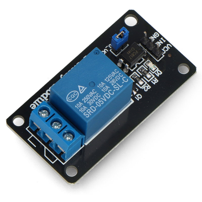 Relaismodul 1 Kanal mit Optoisolation - 10A / 250VAC Kontakte