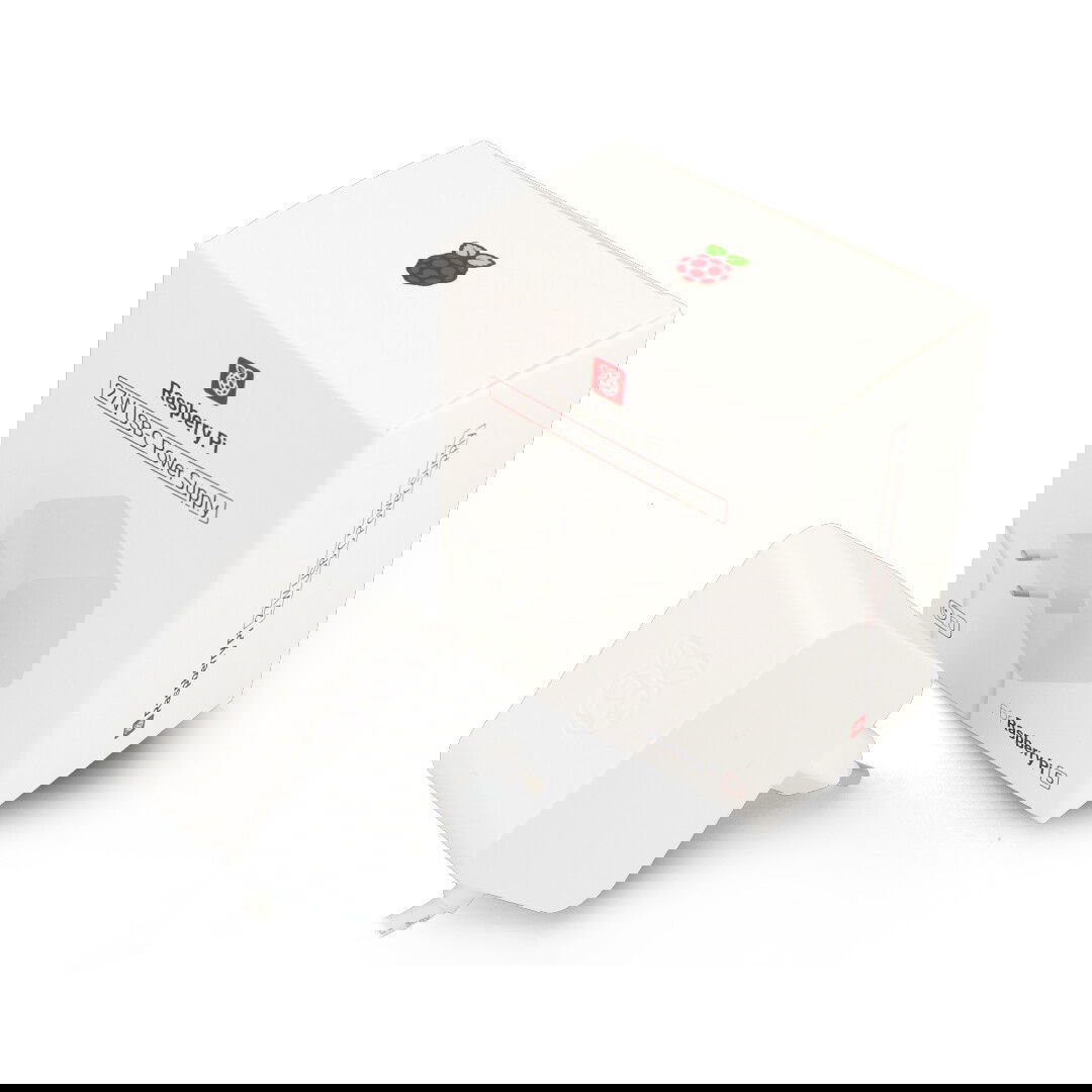 Raspberry Pi 27W USB-C-Netzteil - Offizielles USB-C-Netzteil 5.1V / 5A für Raspberry Pi 5 - weiß