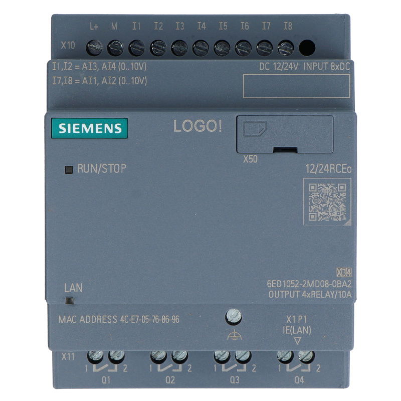 LOGO 12/24RCEO, logic module, power supply