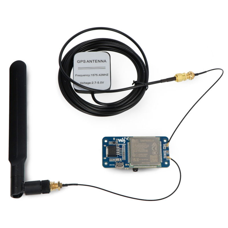 SIM7600G-H 4G HAT (B) für Raspberry Pi, LTE Cat-4 4G / 3G /