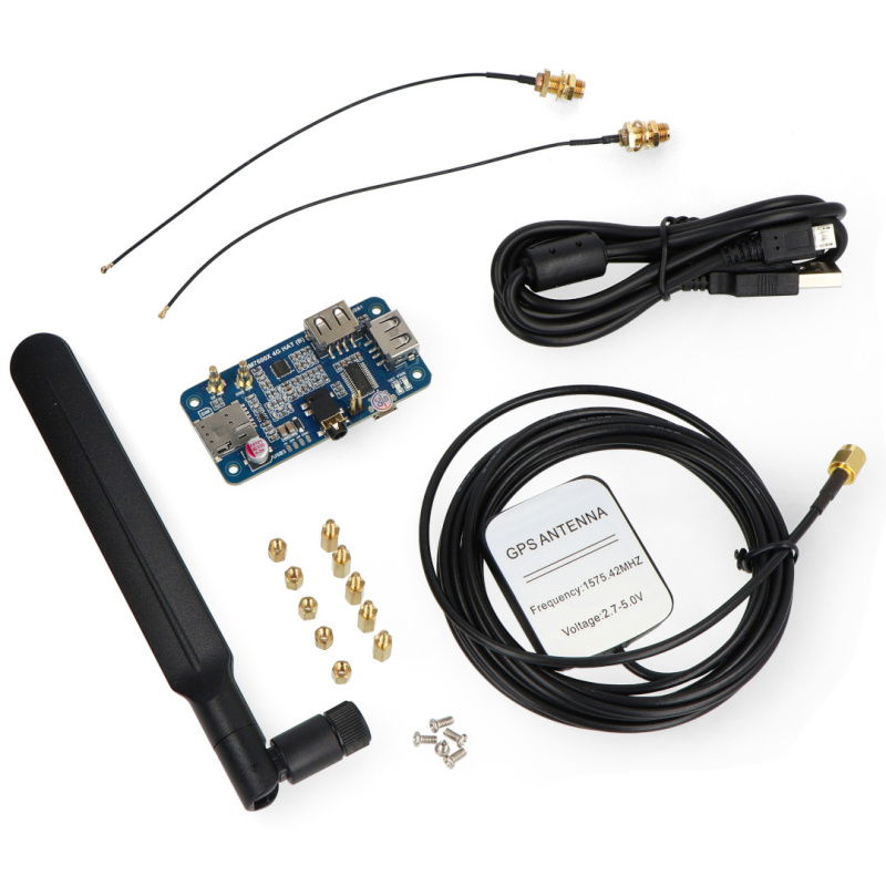 SIM7600G-H 4G HAT (B) für Raspberry Pi, LTE Cat-4 4G / 3G /