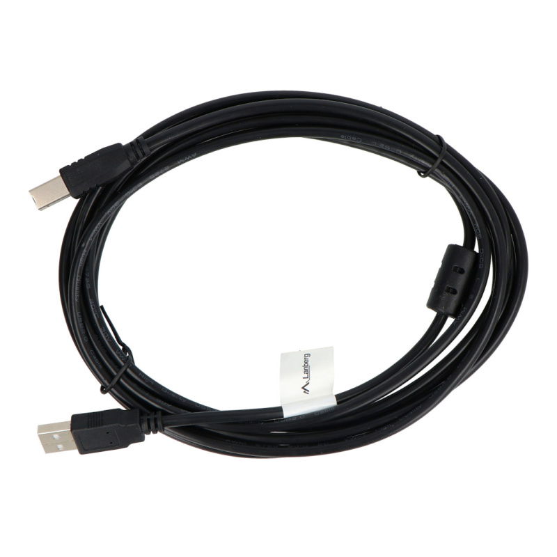 KABEL USB-A(M) - USB-B(M) 2.0 3M CZARNY FERRYT LANBERG