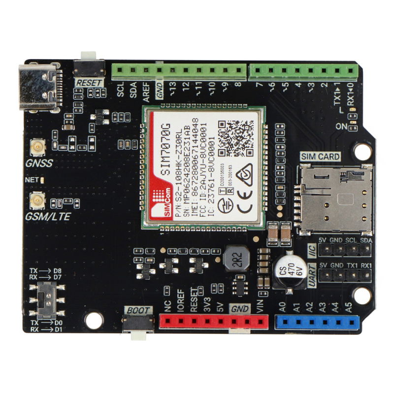 DFRobot Shield NB-IoT / LTE / GPRS / GPS SIM7000E v2.0 - Shield