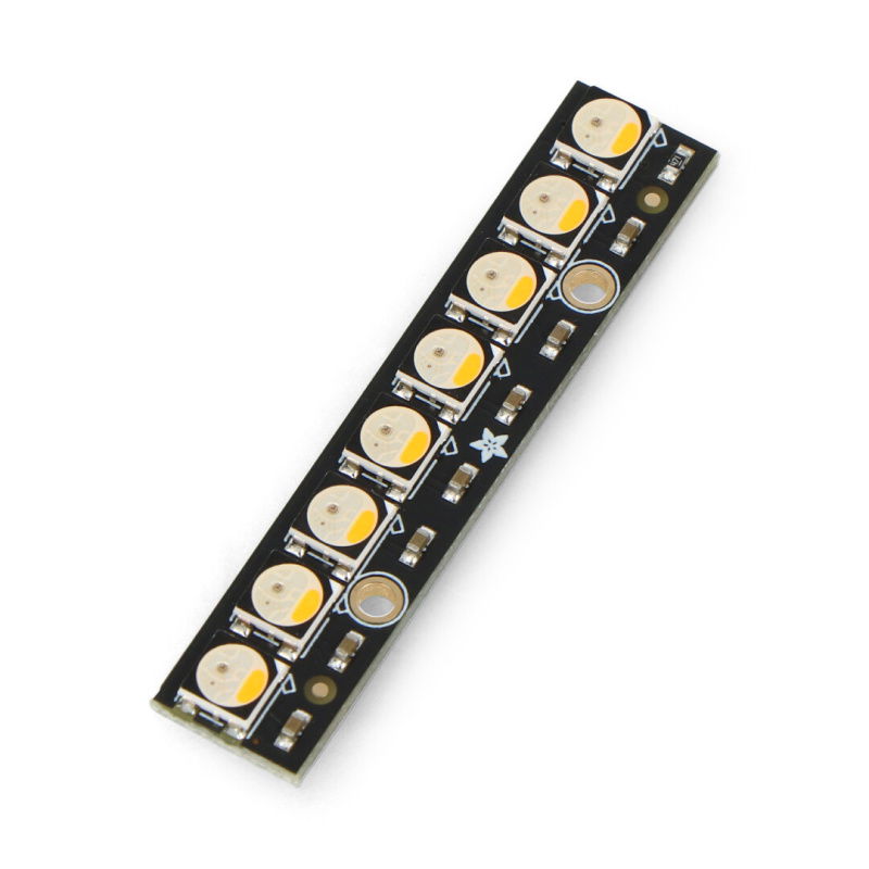 NeoPixel Stick - LED-Streifen 8 x RGBW 5050 - warmweiß -