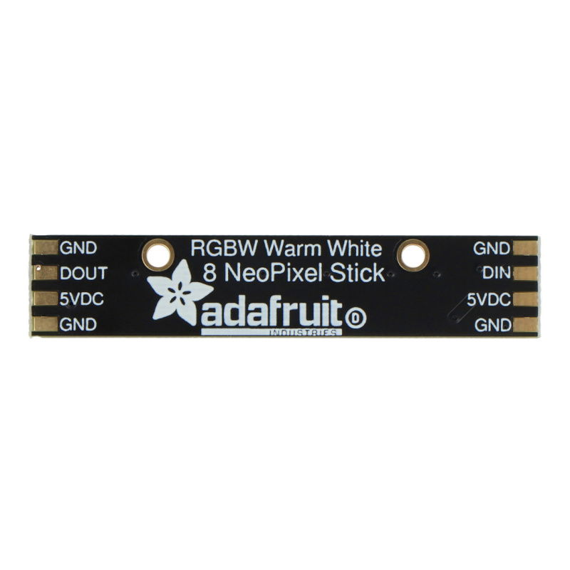 NeoPixel Stick - LED-Streifen 8 x RGBW 5050 - warmweiß -