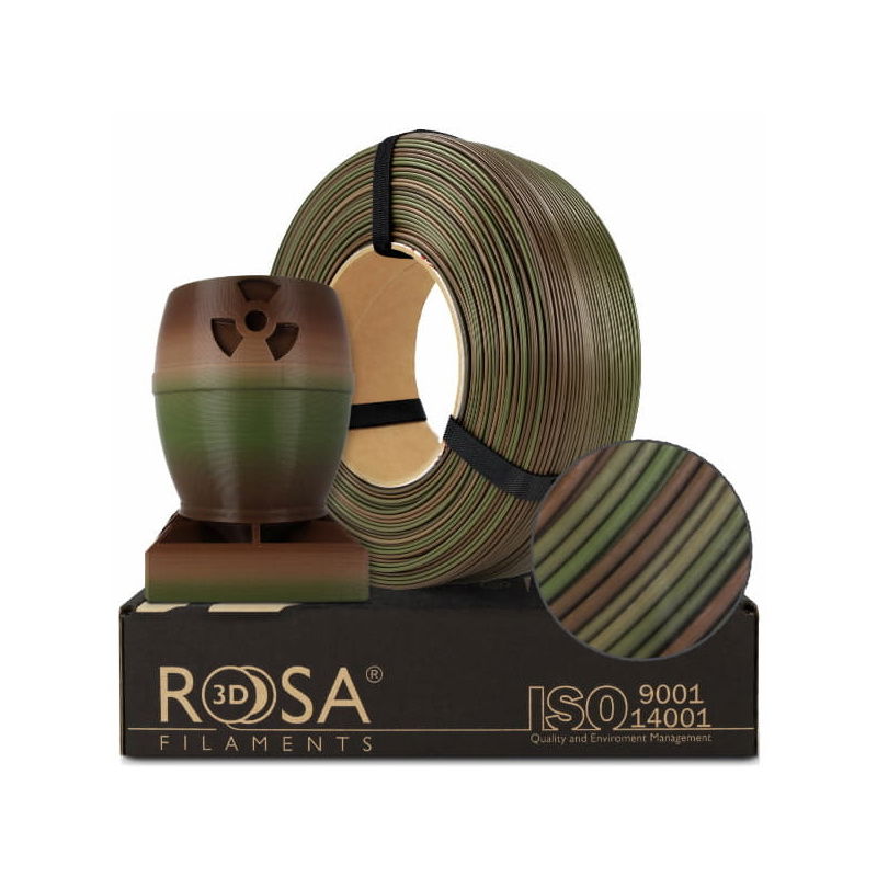 Rosa3D Refill PLA Regenbogen 1.75mm 1kg Filament - Army Forest