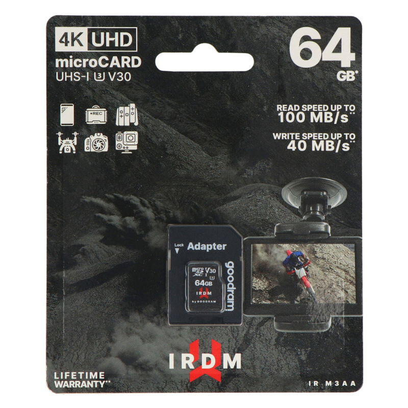 Goodram IR-M3AA microSD-Speicherkarte 64 GB 100 MB / s UHS-I