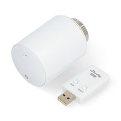 Shelly BLU TRV – intelligenter Thermostatkopf mit WLAN/Bluetooth – Set mit Steuerzentrale