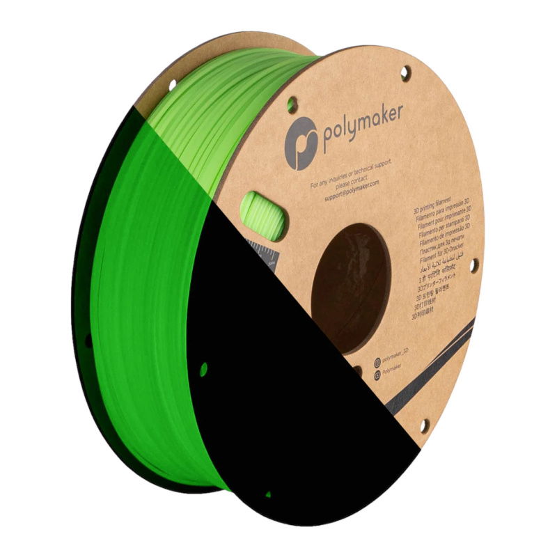 Filament Polymaker PolyLite Luminous PLA Green 1,75mm 1kg