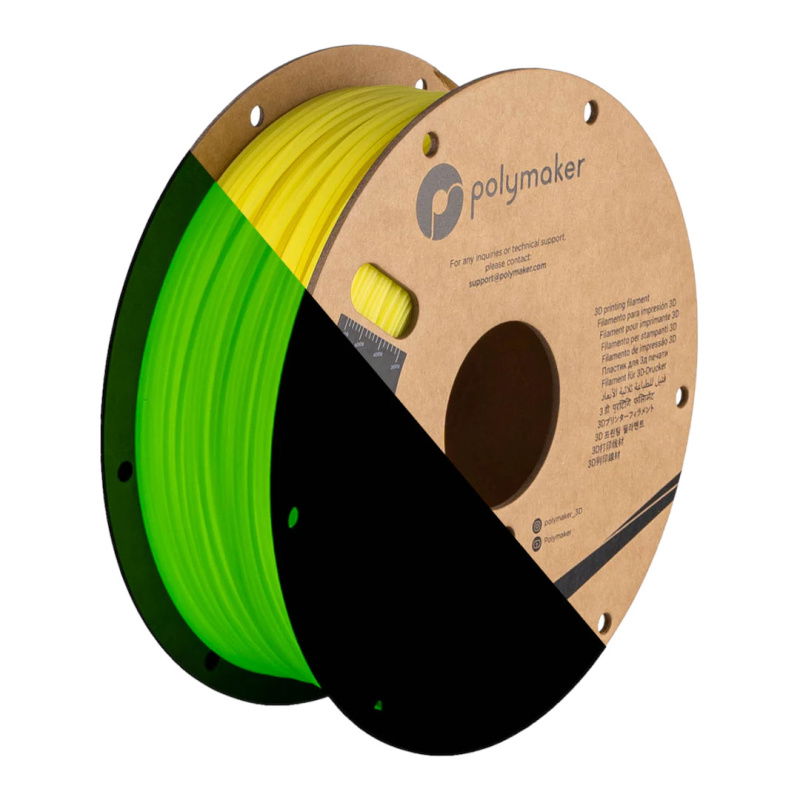 Filament Polymaker PolyLite Luminous PLA Yellow 1,75mm 1kg