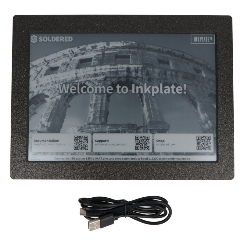 Soldered Inkplate 10 with enclosure