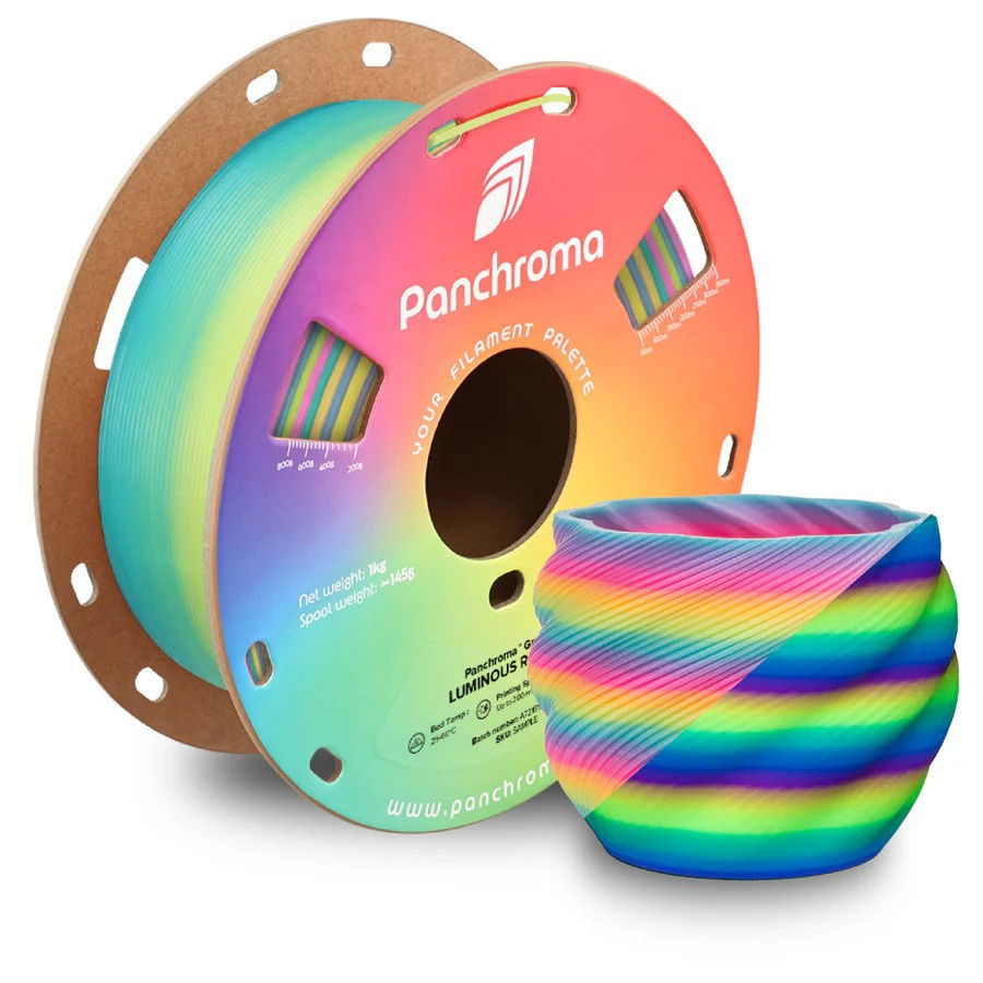 Filament Polymaker PolyLite Luminous PLA Rainbow 1,75mm 1kg