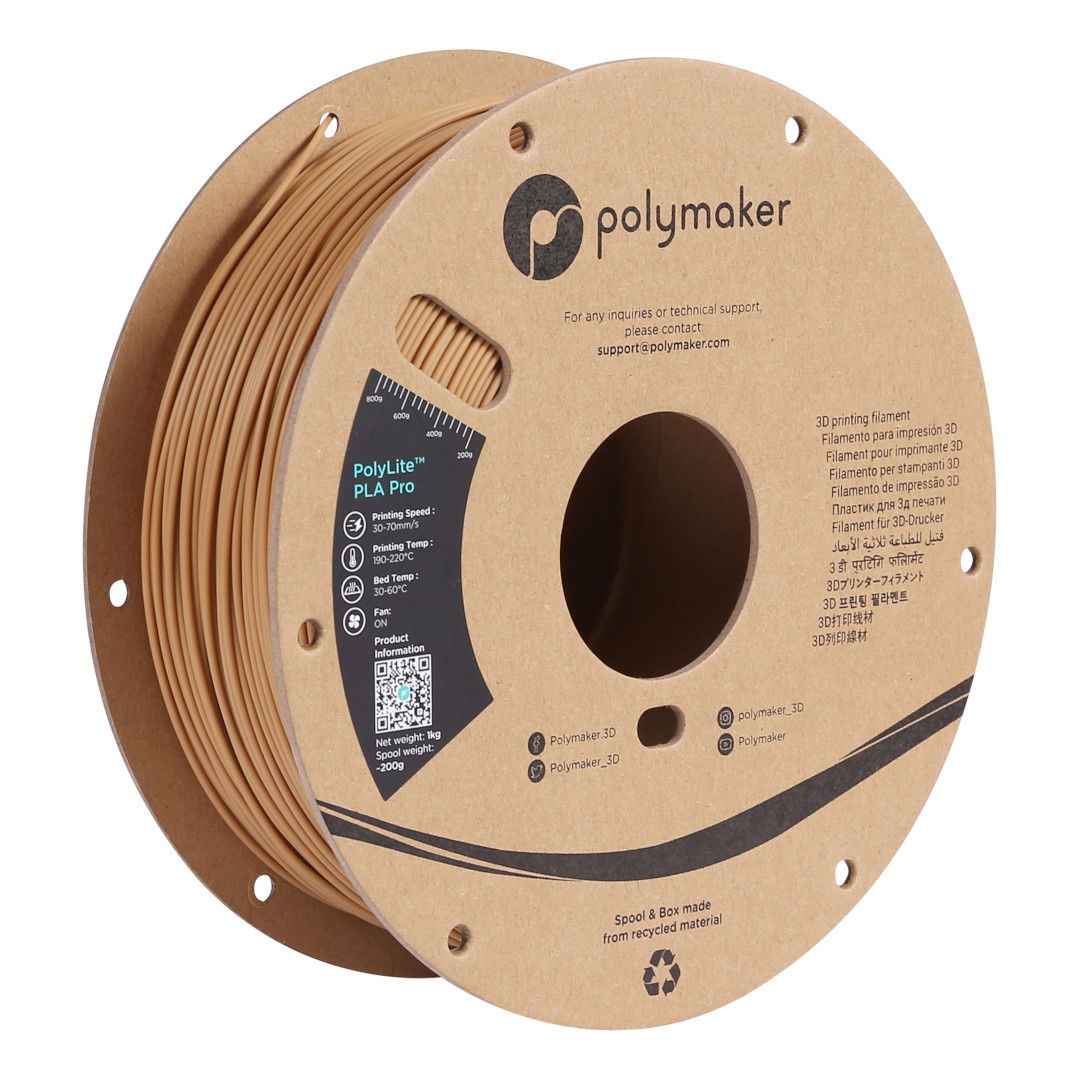 Filament Polymaker PolyLite PLA PRO Army Beige 1,75mm 1kg