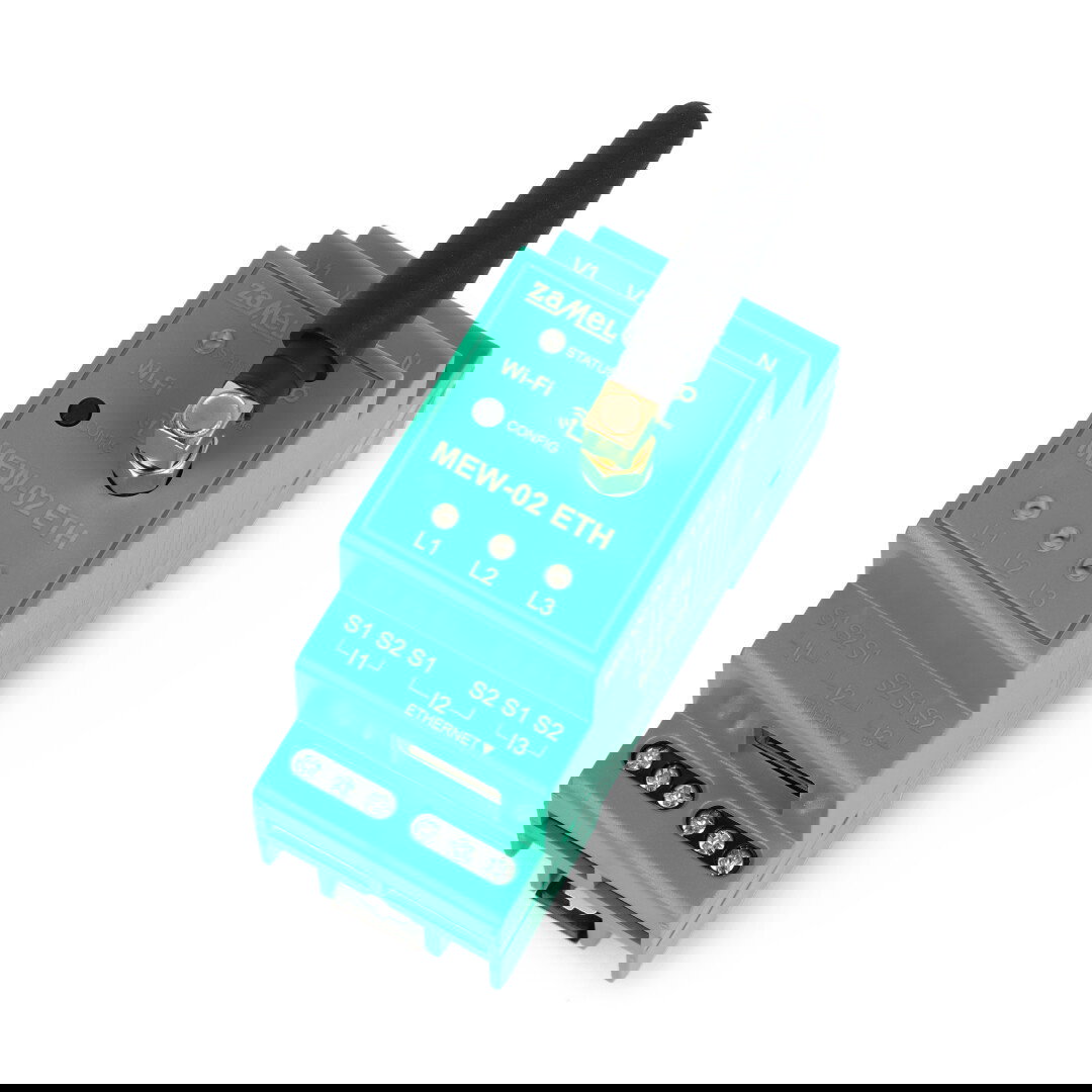 MONITOR ENERGII ELEKTRYCZNEJ WI-FI 3F+N TYP MEW-02 ETH/SC-16