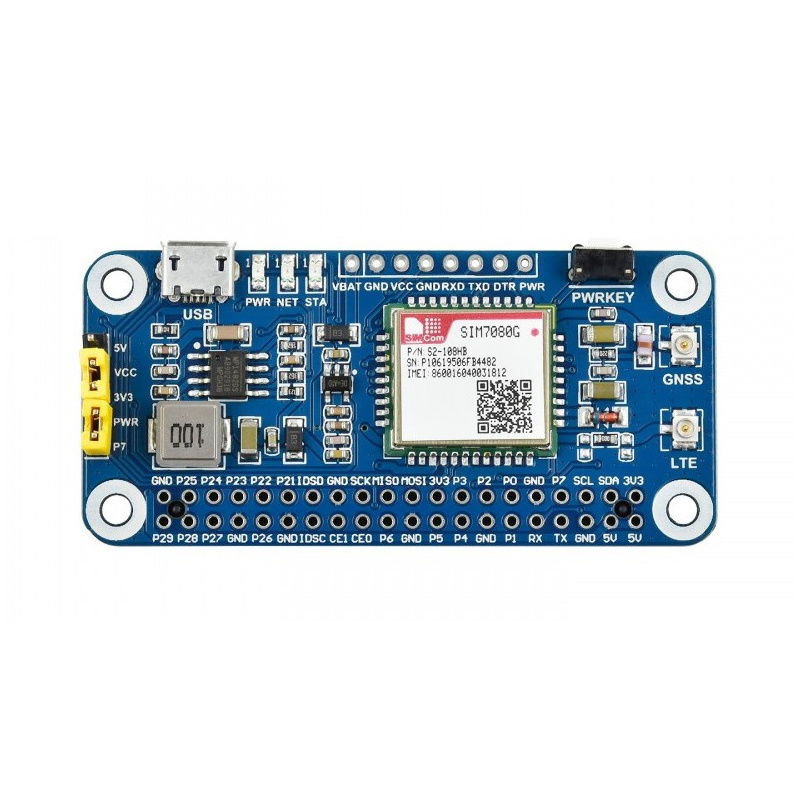 NB-IoT / Cat-M(eMTC) / GNSS HAT for Raspberry Pi, Globally