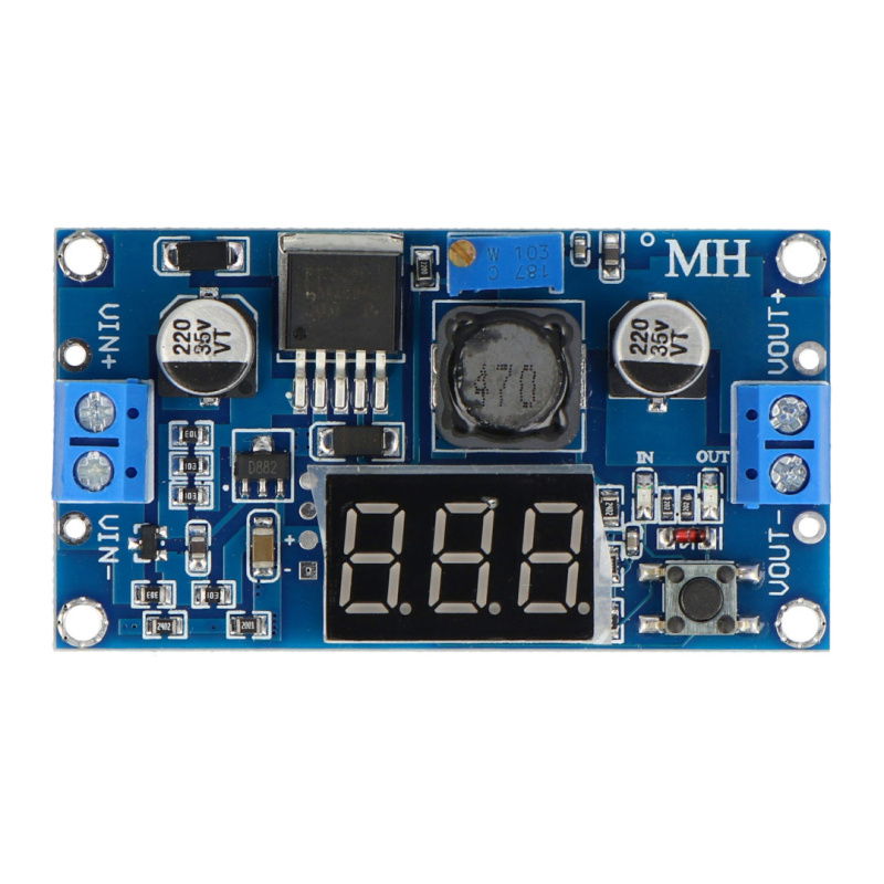 LM2596 3.2V-35V 3A Abwärtswandler mit Display