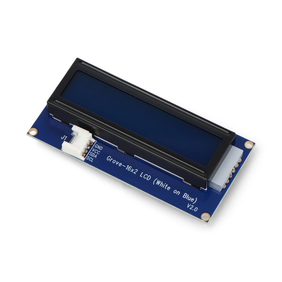 Grove - LCD 2x16 I2C Display, weiß und blau, mit