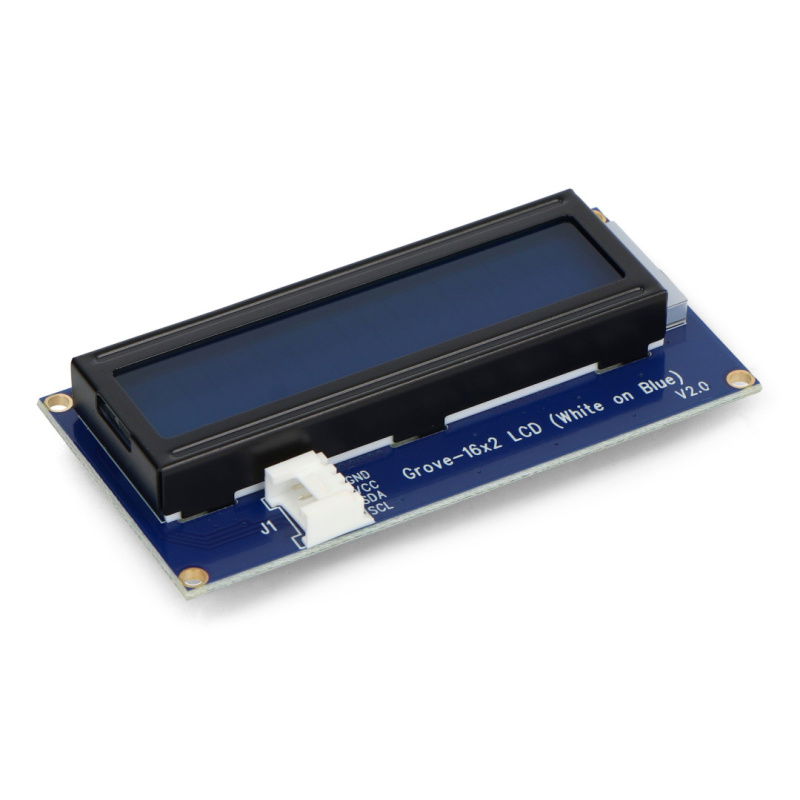 Grove - LCD 2x16 I2C Display, weiß und blau, mit