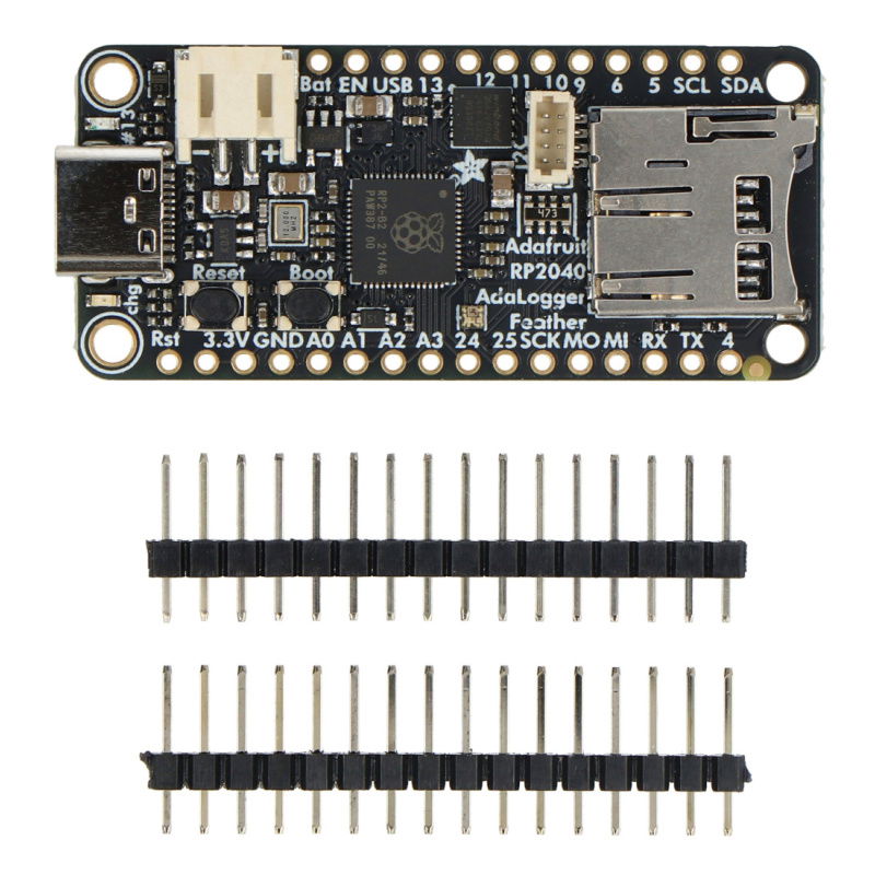 Adafruit Feather RP2040 Adalogger - 8MB Flash with microSD Card