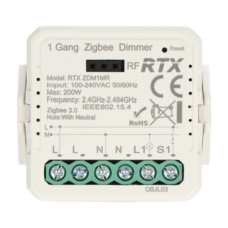 Lichtsteuerung RTX ZDM1MR ZigBee Tuya ZIG-DM