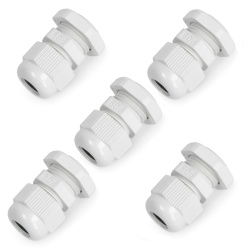 Hermetische Kabelverschraubung IP68 - PG9-Gewinde - grau 5Stück