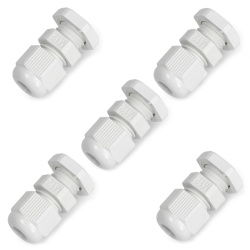 Hermetische Kabelverschraubung - M12-Gewinde - grau 5Stück