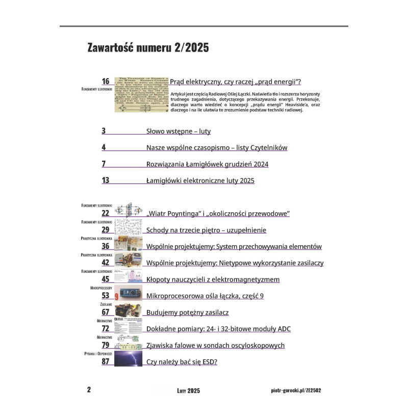 Zrozumieć Elektronikę (2/2025) - miesięcznik, wydanie cyfrowe