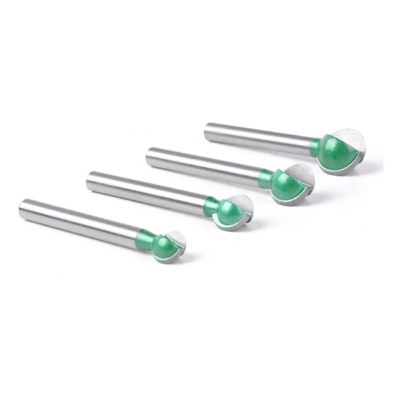 6-handle engraving ball knife green 5PCS