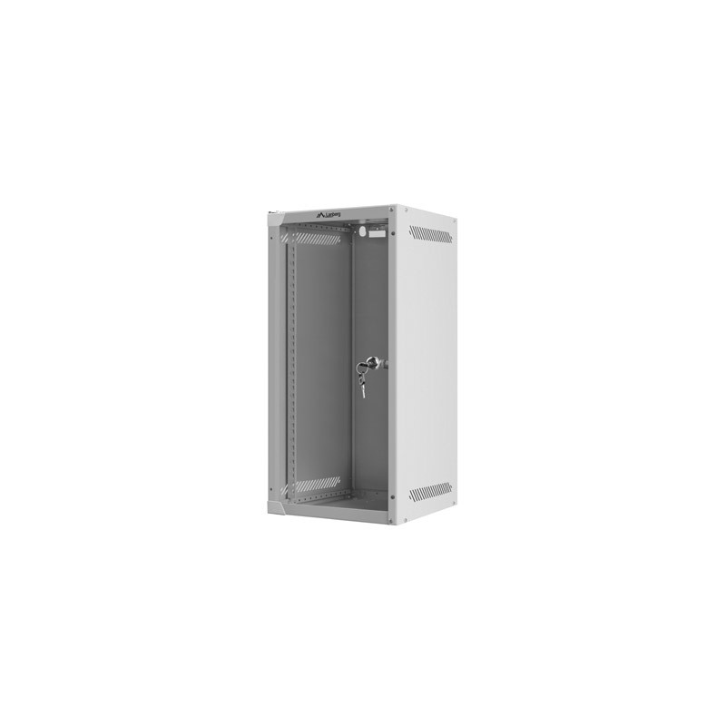 Szafa instalacyjna rack wisząca - 10" 12U 280x310mm - szara -