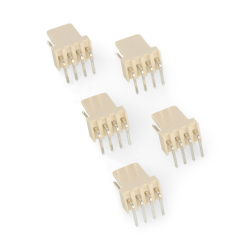 2,54mm Rasterstecker - 4-poliger Winkelstecker - 5St