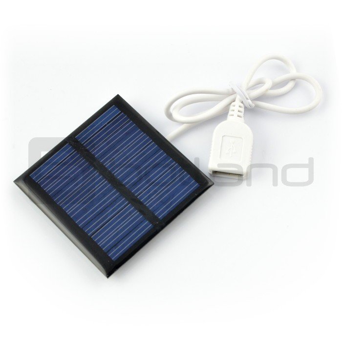 Solarzelle 1W / 5,5V 95x95x3mm USB