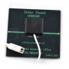 Solarzelle 1W / 5,5V 95x95x3mm USB - zdjęcie 2