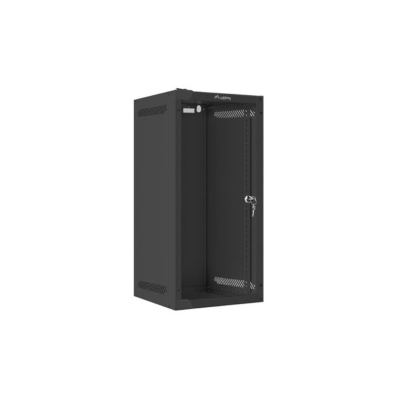 Szafa instalacyjna rack wisząca - 10" 12U 280x310mm - czarna -