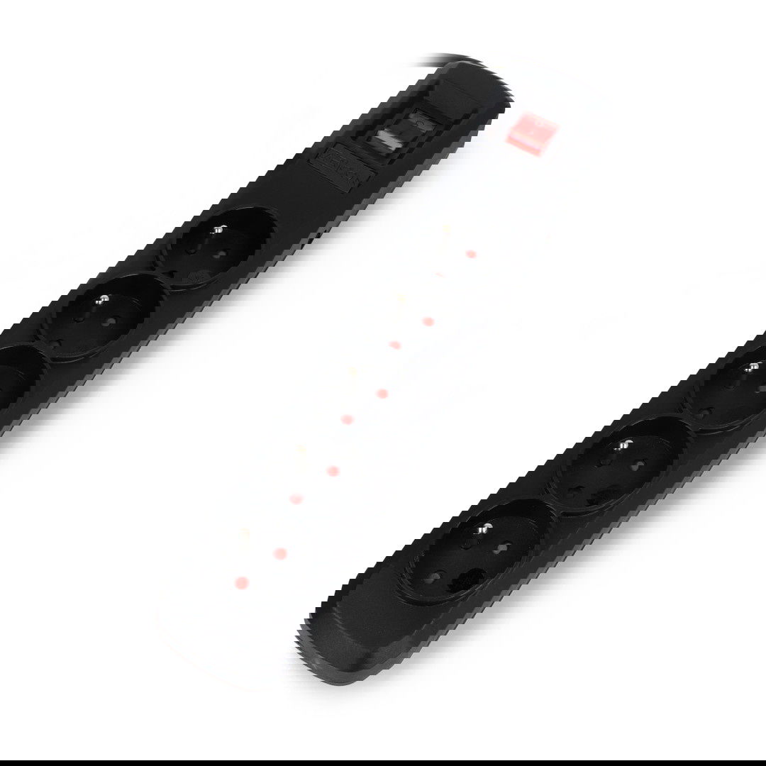 Steckdosenleiste mit Sicherheit Arcon R5 schwarz - 5 Steckdosen