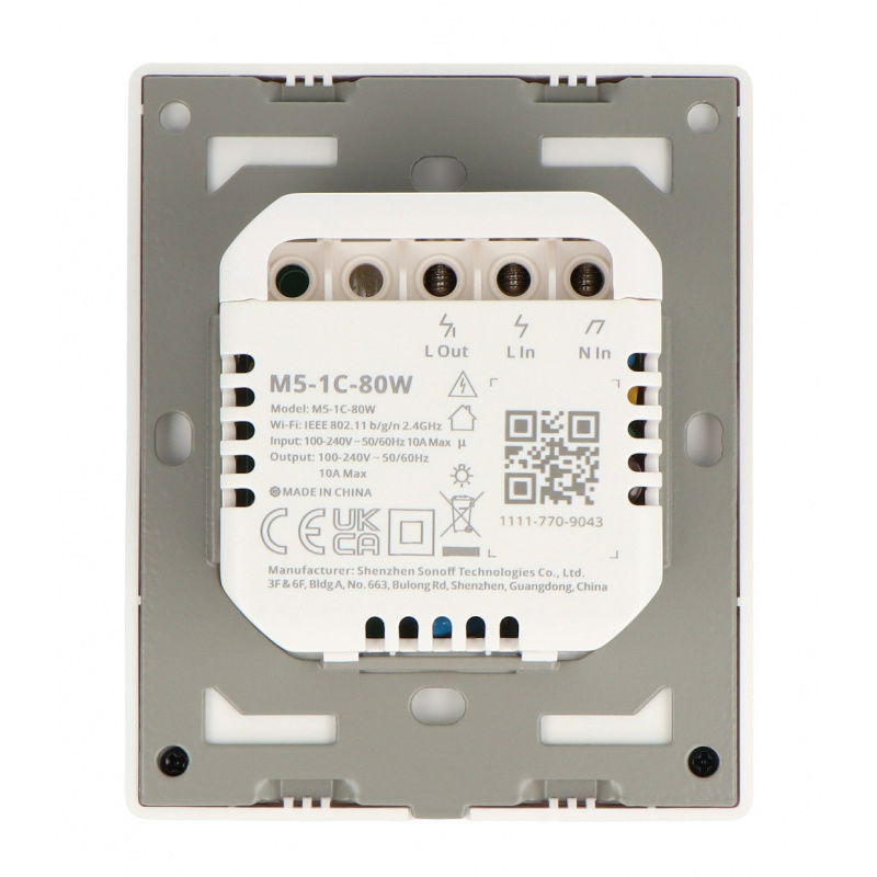Inteligentny przełącznik ścienny WiFi M5-1C-80W Matter