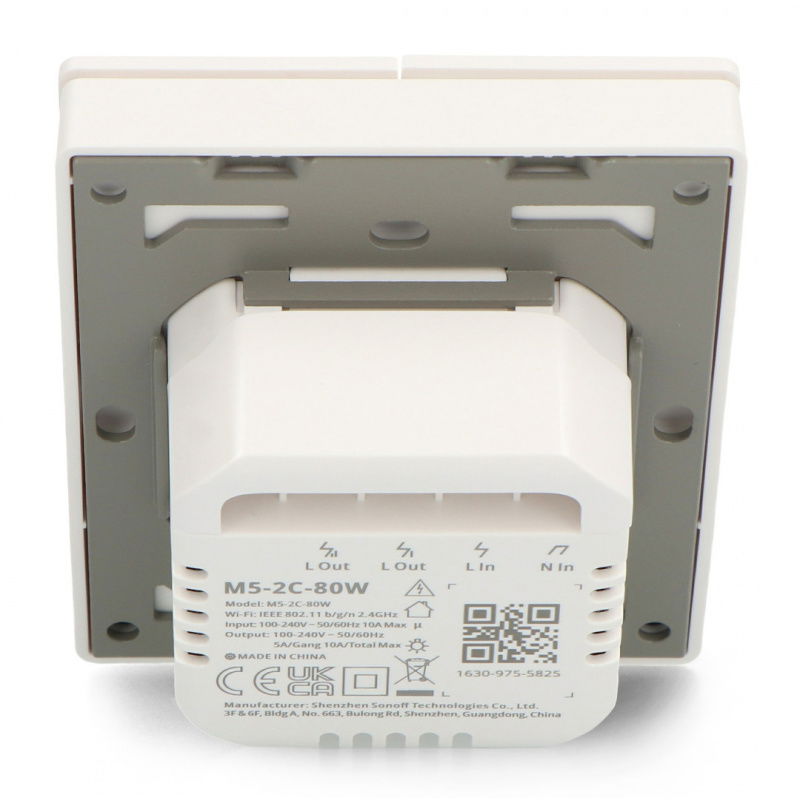 Inteligentny przełącznik ścienny WiFi M5-2C-80W Matter