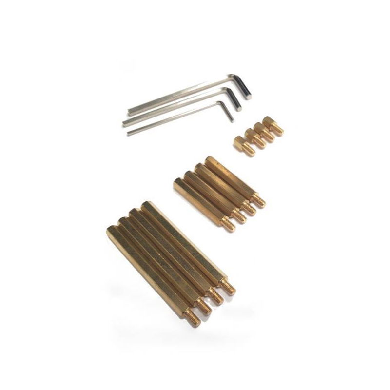 Zestaw 120szt śrubek, nakrętek i tulejek dystansowych