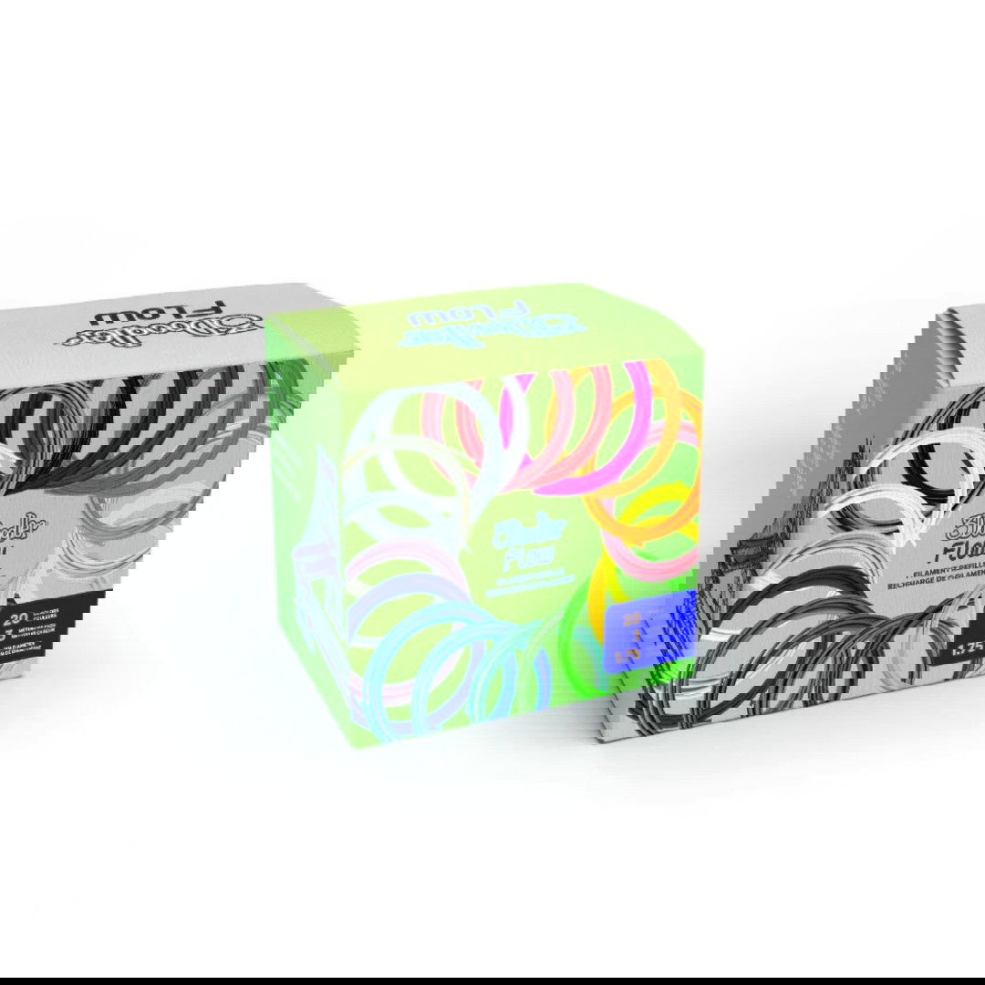 20 zwojów po 3m żywych kolorów filamentu PLA 1,75mm dla