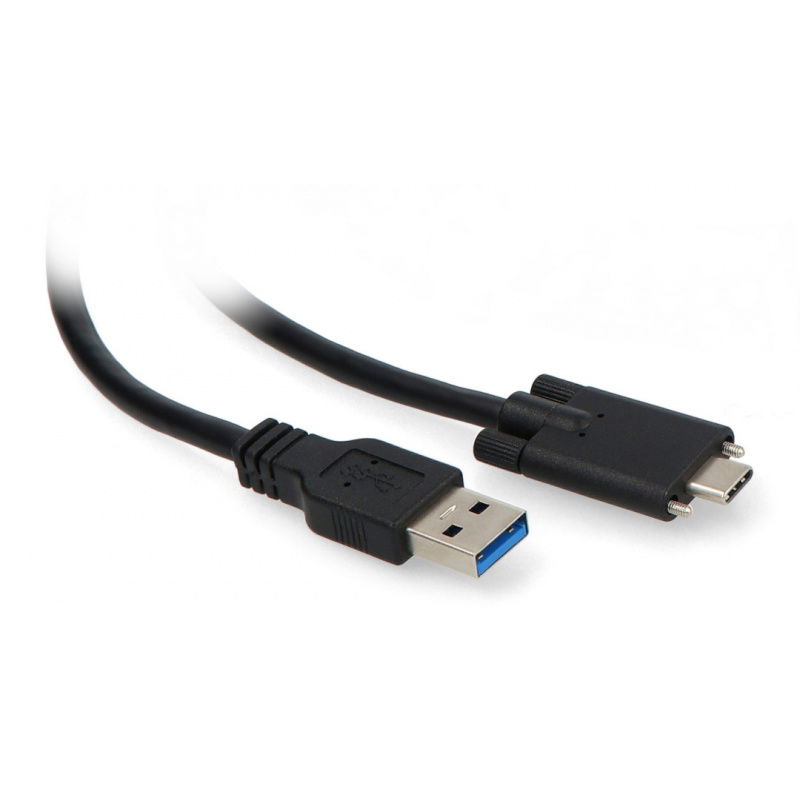 USB 3 Cable, C/A with dual screw locking mechanism